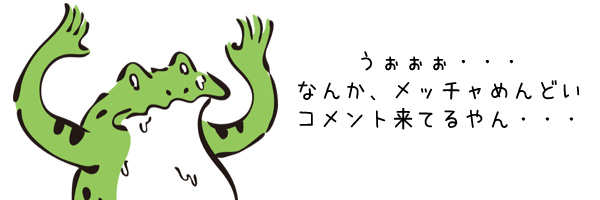 ブログの面倒なコメント